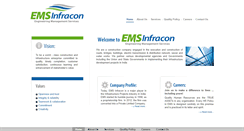 Desktop Screenshot of emsinfracon.com