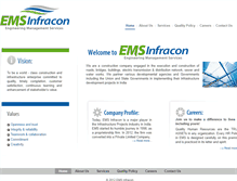 Tablet Screenshot of emsinfracon.com